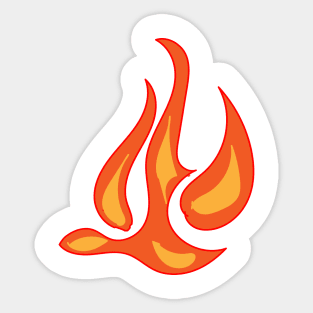 Pentecost fire Sticker